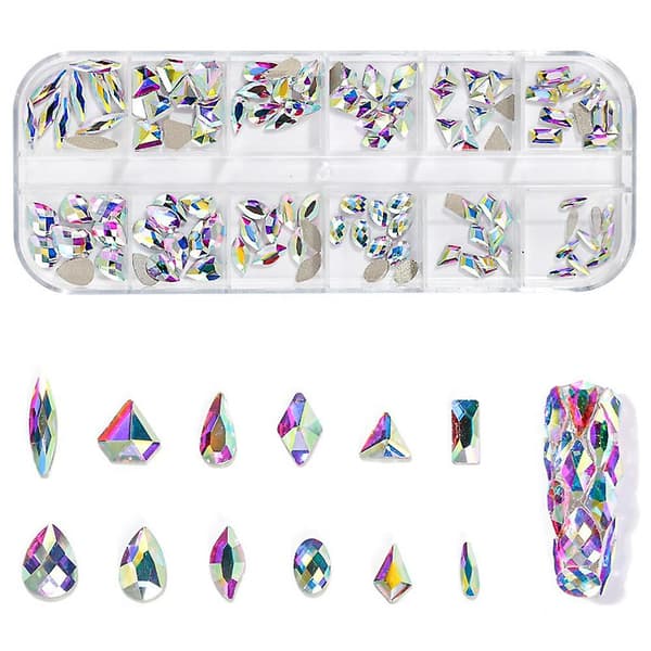Krystal Neglekunst Rhinestones til Kvinder