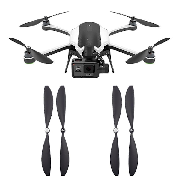 4 kpl Droonin potkurit Hiljainen Iskunkesto ABS Vaihtolavat Droonin lisävarusteet Gopro Karma