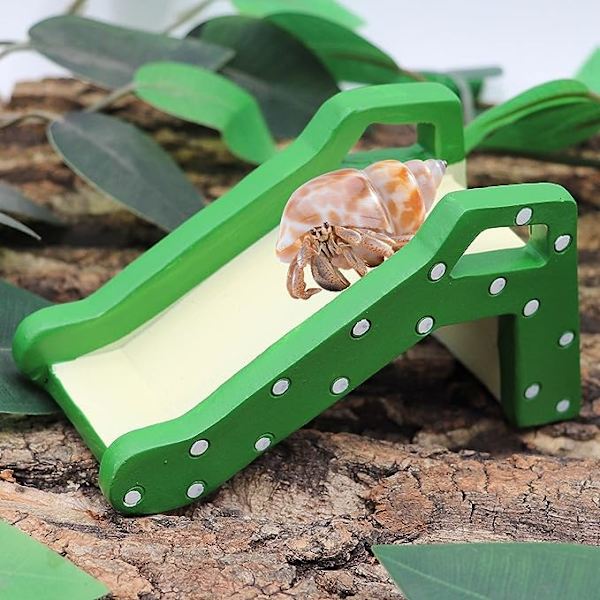 Hermit Crab Climbing Ladder Bridge, Resin Reptile Climbing Toys, Small Animals Cage Accessory, Tank Accessory, Suitable for Hermit Crab Hamster Rat