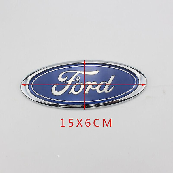 9\" 3-polet Blå Ford Oval Grill Badge Emblem til Transit Mk6 Mk7 2006 - 2014 (hy)