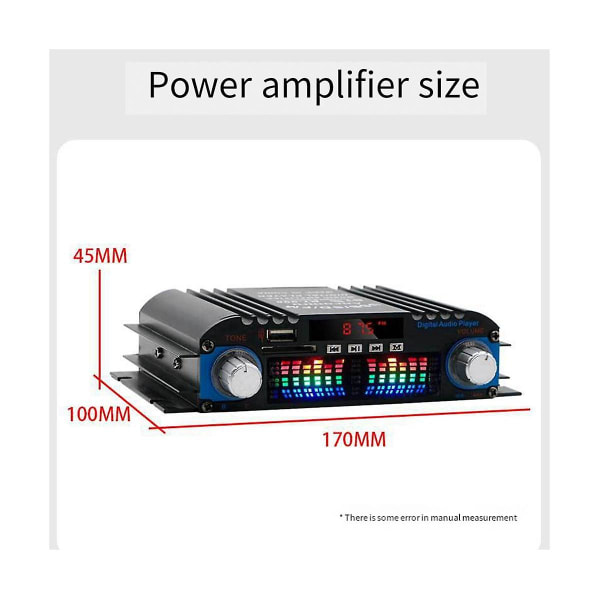 4-kanals 60w High Power Bil Bluetooth Audio Förstärkare Hifi Stereo Mini Audio Receiver För Bil Audio Modifiering Hem