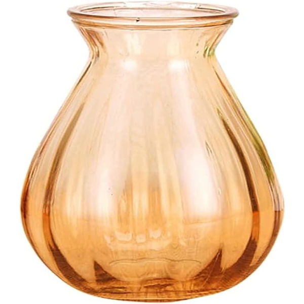 Vas Glas Vas, Bordsdekoration Köks Vardagsrum Små Vas Blomsterarrangemang Torkade Blommor Ros Vas 12 * 14cm (Färg : E)