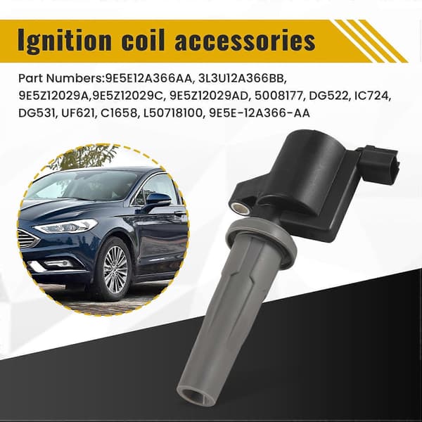 Tændspoler 9E5E-12A366-AA til Mondeo 2.5 2.0L C-MAX Transit Connect Fusion Tribute Mercury BlackGray