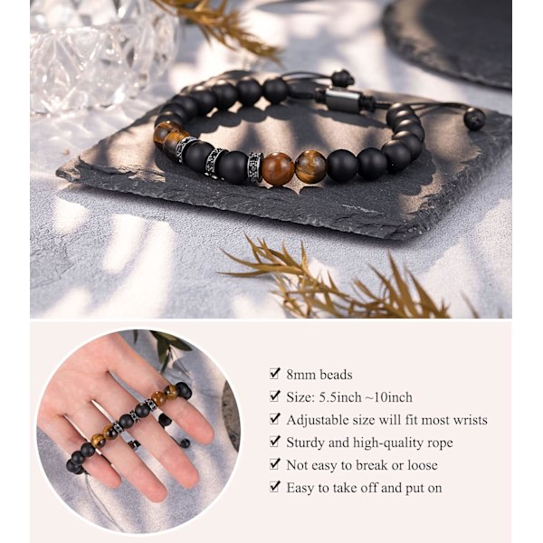 Armbånd til mænd - kæreste, mand, min mand, soulmate, far, søn, bror