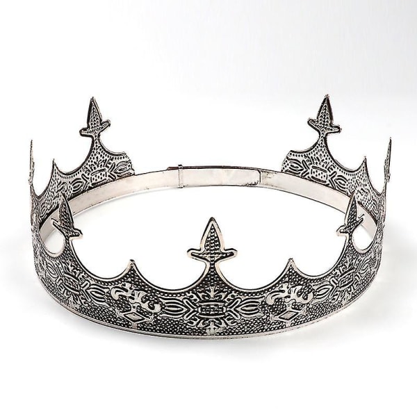 King's Crown - Dam och Herr Kostym Tiara Set - Metall Tiara Accessoarer För Bröllop