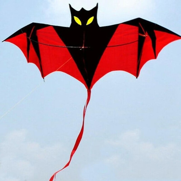 Bat Kite - Big Bat Vampire - Single Line Kite for barn fra 3 år - 160 X