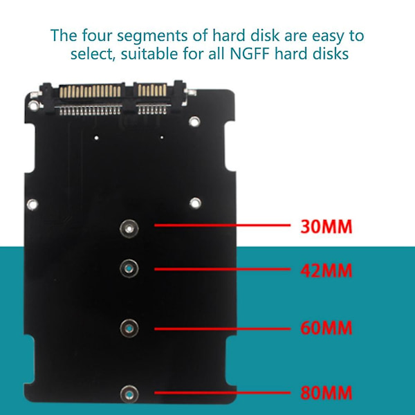 M.2 SATA till SATA 3 5-Port +M.2 NGFF Enstaka Strömförsörjning Bar Board Konvertering till SATA 2.5-Port Sata
