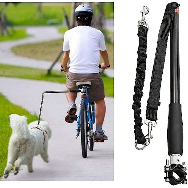 Hunde-cykelline - Cykelholder - Elastisk Hundeline