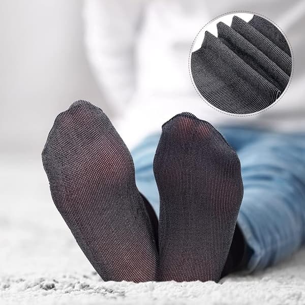 20 par populære ankelsokker for kvinner, nylon ankelsokker, sklisikker bomullsunderside, usynlige sokker for kvinner