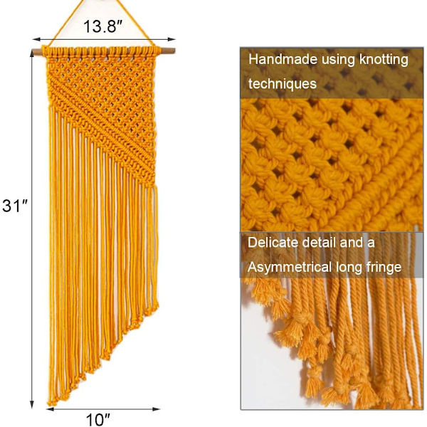 Macrame planteophæng vægophæng 2 stk. sæt
