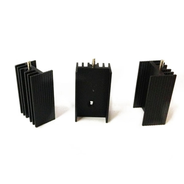 20x 21x15x11mm musta alumiinijäähdytyslevy To-220 Mosfet-transistoreille