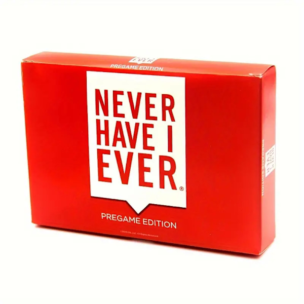 \"Never Have I Ever\" Pre-Game Edition Kortspel, Roligt Festspel för Vuxna, 3+ Spelare