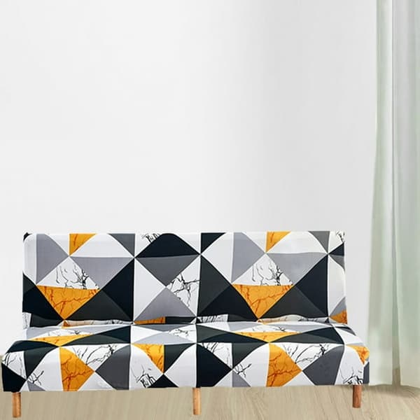 Trykt futon trekk polyester møbelbeskytter stretch polyester sofatrekk enkel stil