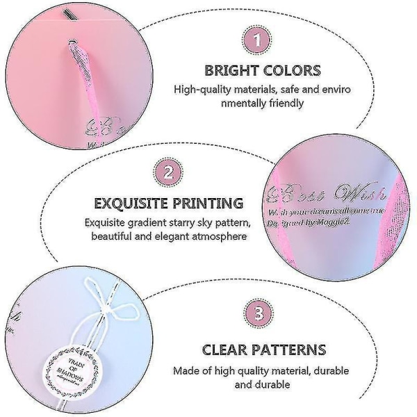 23x15,5x4,5cm Gradient Presentpåsar 2st Gradient Färg Sqaure Box Bärbar Mellanmålslåda Presentförvaringsväska