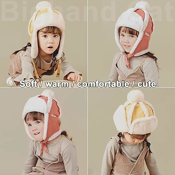 Baby Boy Ushanka ørevarmere vintersoldat hue unisex børne catcher hue, X-Small-Large