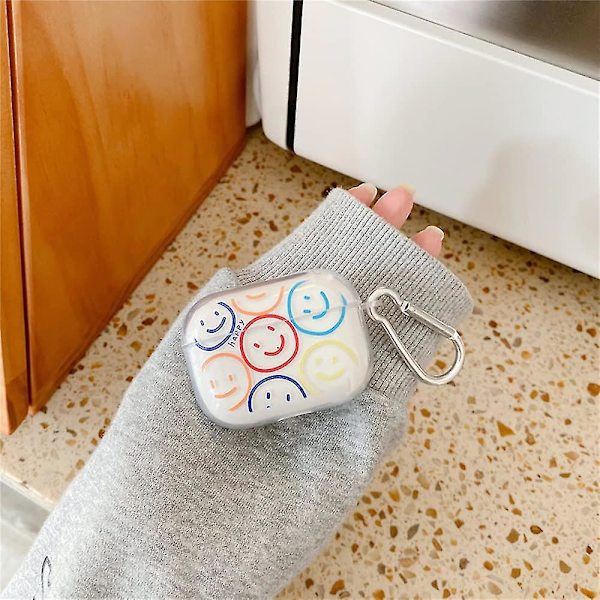 Kompatibel med Airpod 2/1 Deksel Tegneserie Smiley Støtsikker Design