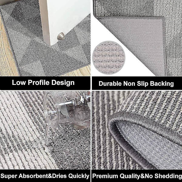 Inomhus Halksäker Dörrmatta 50 * 80cm Mjuk Dörrmatta Maskintvättbar Absorberande & Resistent