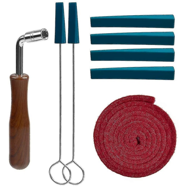 Piano Tuning Kit, Professionellt Piano Tuning Kit Inkluderar Tuning Wrench Hammer, Temperament Strip