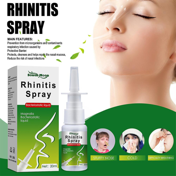 1-3 st Rhinit Nässpray Naturlig Snabb Relief Nässpray Nysningar Bihåleinflammation Snarkning Behandling Näsvård Spray