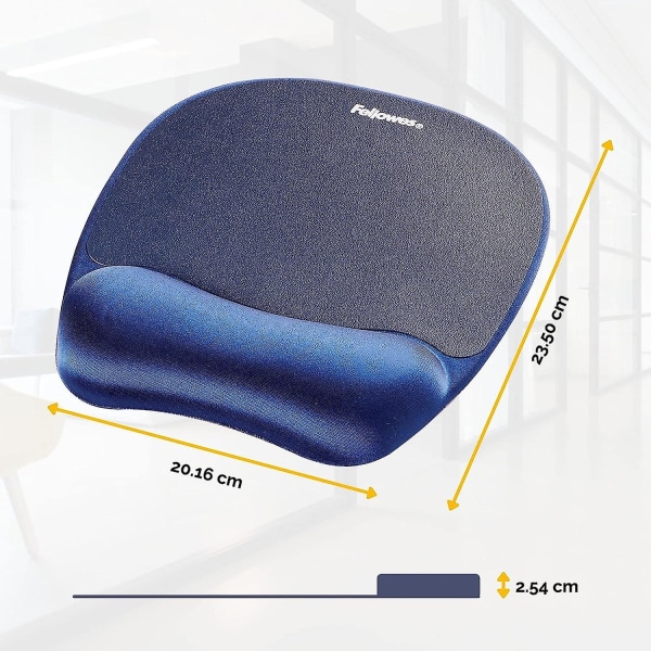 Muisimatolla rannetuella - Ergonominen hiirimatto tietokoneelle ja kannettavalle tietokoneelle - Sapphire