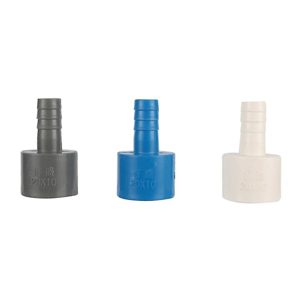 20 til 10 mm PVC Reduserende Slange Hurtigkobling Hard Rør Plast Pagoda Rørforbindelse
