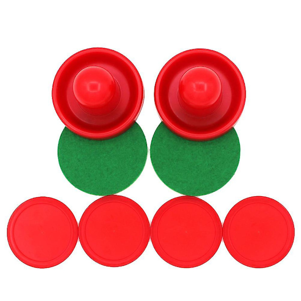 8 stk. 96 mm Air Hockey Pushers Pucks Udskiftning Til Spilborde Målmand Header Kit Air Hockey Udstyr Tilbehør (rød)