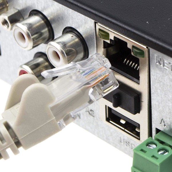 Grå nätverks Ethernet RJ45 Cat5e-cca UTP Patch 26awg kabel 1m [1 meter]