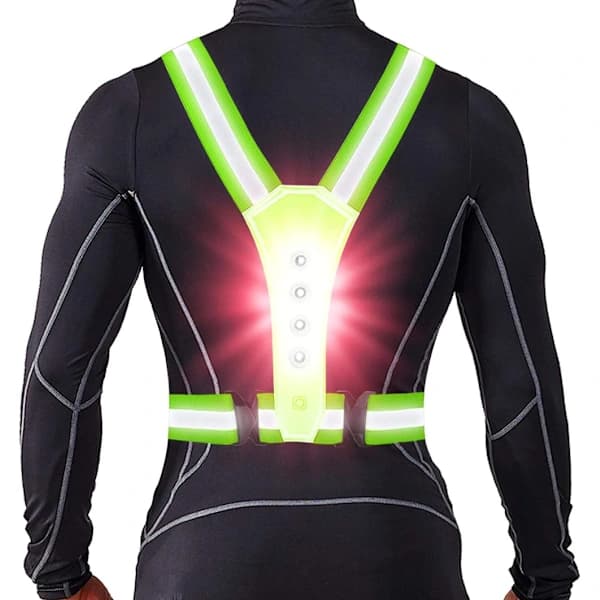 LED refleksvest / Refleksvest for løping, sykling og trening