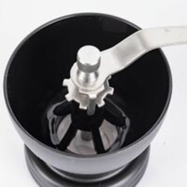 Manuell Kvern for Kaffe, Keramisk Kvern med Justerbar Grovhet, Hånddrevet Kvern, Kompakt for Hjemmet, Kontoret og Reiser