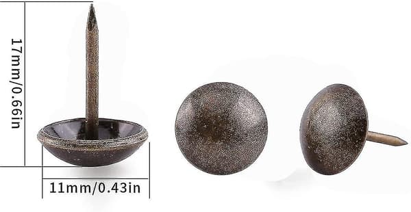 500 stk. Polstringssøm, Heavy Duty 17x11 mm Dekorative Polstring