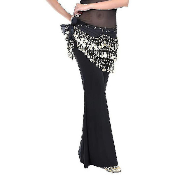 Hip Scarf för Magdans, Damernas Magdans Scarf med Myntkjol