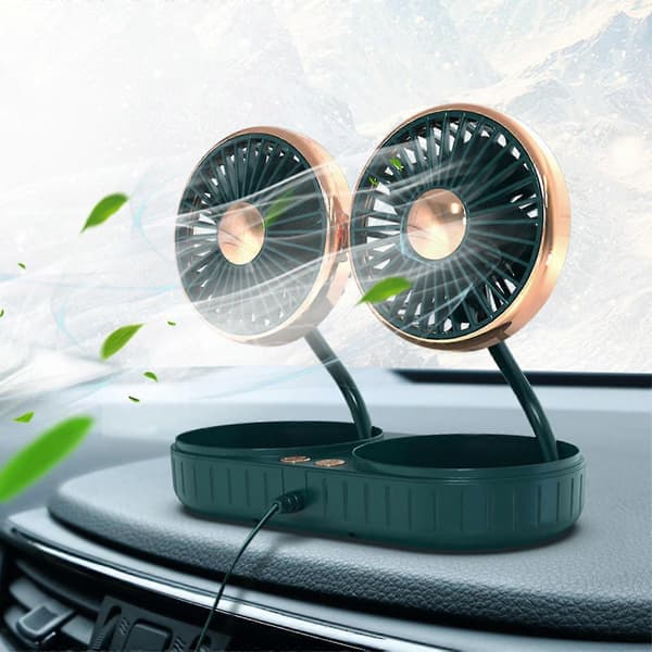 Dobbeltendet slange lille ventilator USB bilventilator Bilkøleventilator Mini lille ventilator Hjem lille ventilator