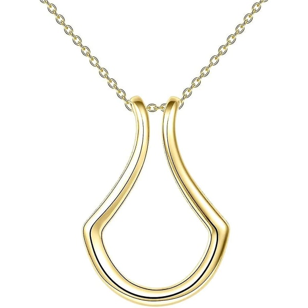 Ringhållare Halsband för Kvinnor Flickor Ringhållare Halsband för Fru Flickvän Mamma Ringhållare Hänge Smycken Presenter