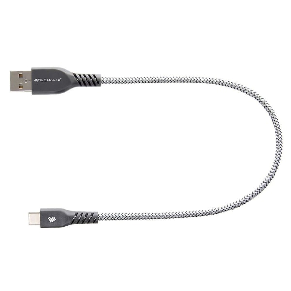 Stark, hög hållbarhet flätat USB C laddning och datasynkroniseringskabel (1ft/30cm) Kompatibel för Samsung Tab S6 Lite, Tab A7 10.4\", T510,