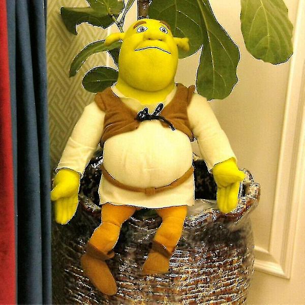 Plushleksak med Shrek-monster i tecknad stil, mjukt stoppat djur, docka, födelsedagspresent till barn, ny