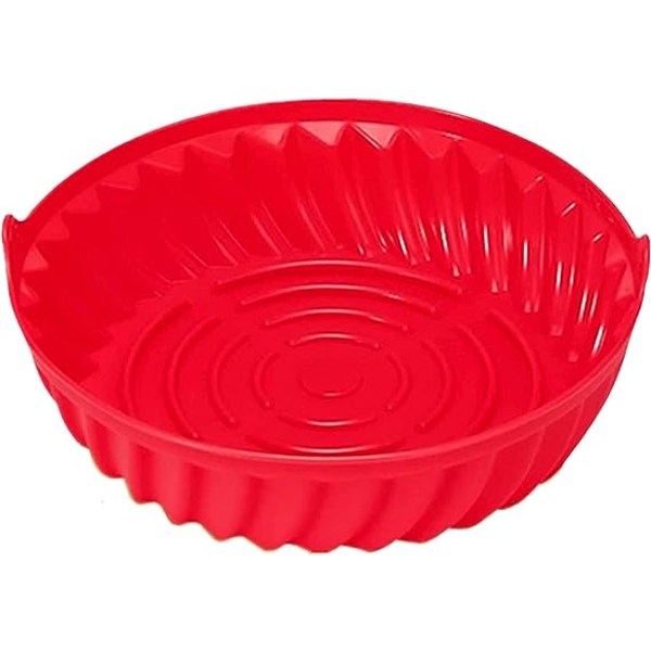 Air Fryer silikonforinger – 1-delt sett Gjenbrukbare non-stick silikonbakevarer (rød, 1)