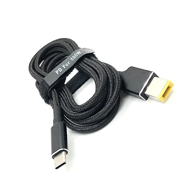 100 W:n USB-C-kannettava tietokoneen sovitin, latauskaapeli, pistoke, kaksois E-P-muunnin