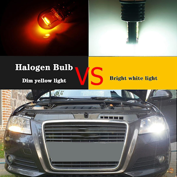 Yhteensopiva 2 kpl sumuvalopolttimo Psx24w H16 Pwy24w Psy24w S19w Led-polttimot 3030 24smd