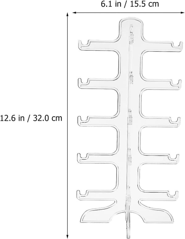 Brillerack (8 par) - Organizer for briller og solbriller