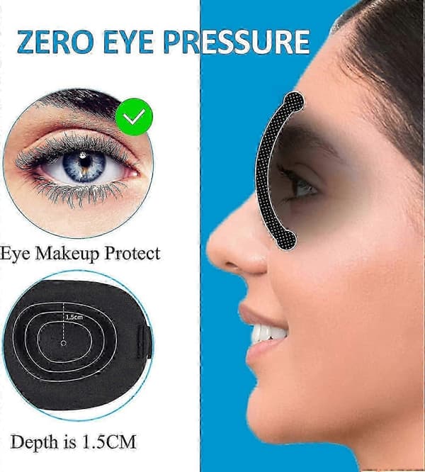 Sovmask för sidosovare, 100% mörkläggning 3D, 3-pack