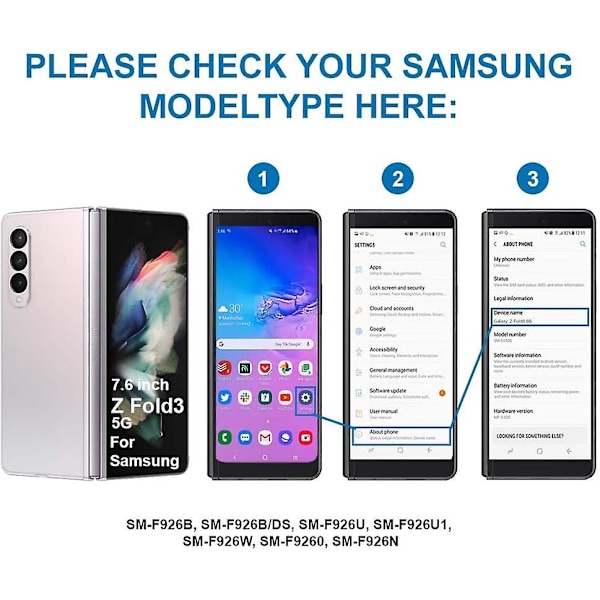 SIM-kortin lokero Samsung Galaxy Z Fold3 5G - 7,6 tuuman - 2021 - Yhteensopiva - Mukana SIM-neula - Musta