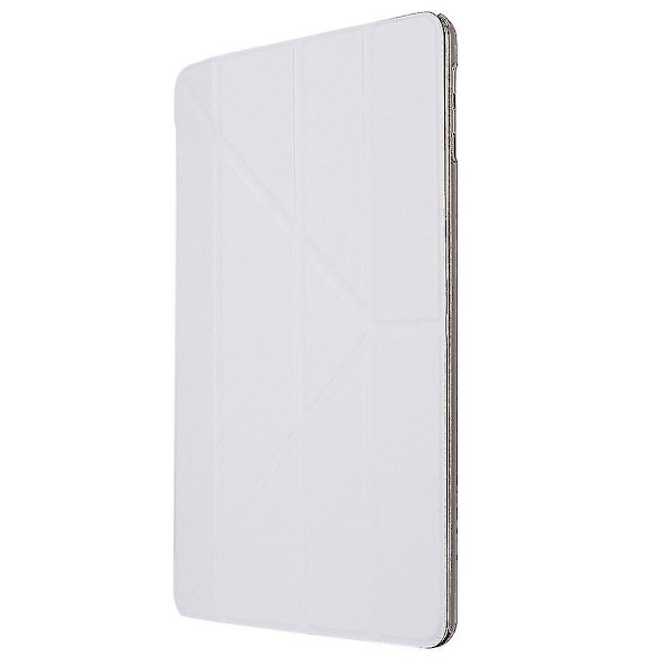 Origami Silke-stil PU-etui med hvidt stativ til Apple iPad 10.2 (2019)