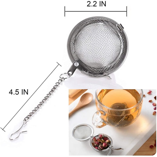 10 st teinfuser, uppgraderad tesil, premium teinfuser för löst te, tebryggare, tekula för te-smaksättning örtkrydda