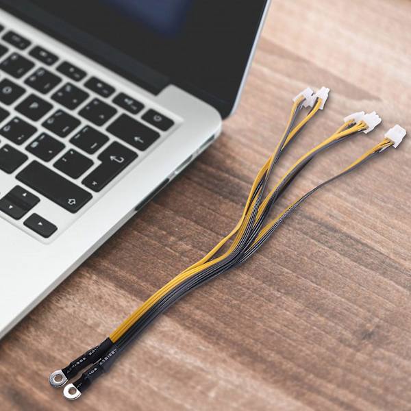 4pack 6pin-kontakt serverkabel Pcie för Antminer S9 S9i Z9 för P3 P5 Miner Psu Ca
