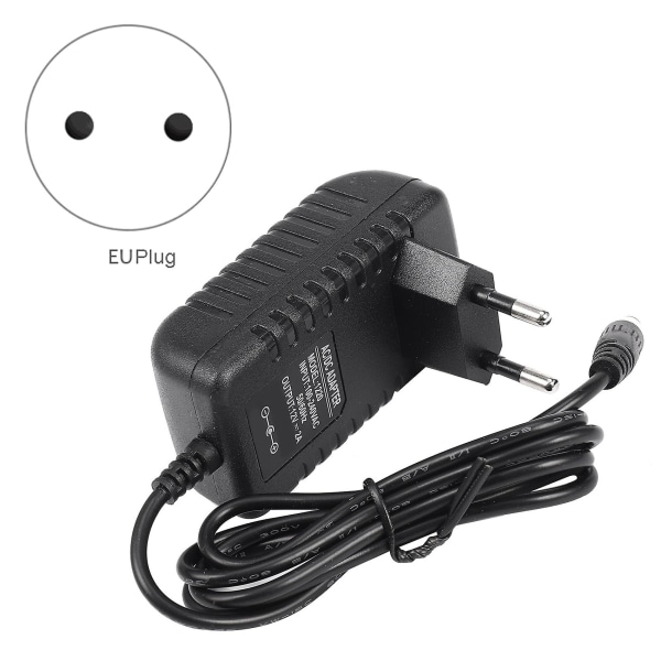 AC/DC 12V 2A 24W Strömförsörjningsadapter Transformator för 5050 3528 LED-remsa Ljus EU-kontakt