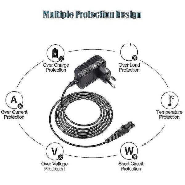 Braun Rakapparat Laddare Eu Laddare För Braun Rakapparat Rakapparater