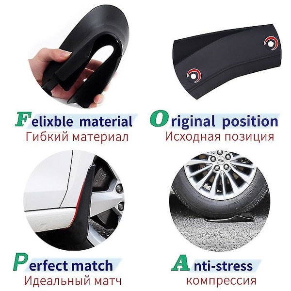 Stänkskydd för Toyota Crown 2003-2008, Mud Flaps Splash Guard Cover Mudguard Bil Skärmar Splasher Mudflap Biltillbehör 2004 05 06 07