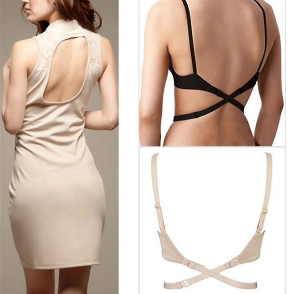 3pcs 1 Set Low Back Backless Adapter Converter Bra Strap Fully Adjustable Backless Extender