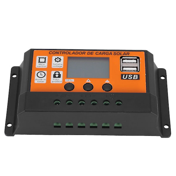 100A MPPT Solpanelregulator Laddningsstyrenhet Autofokus Spårning