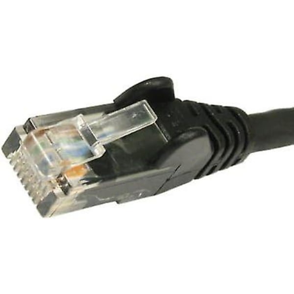 10m Svart Premium Cat5e (forbedret) Nettverkskabel - Ethernet - Lan - Patch - Internett - Bredbånd - Router - Hub - Modem -10/100